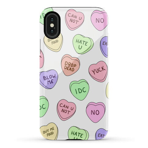 Conversation Hearts Phone Case